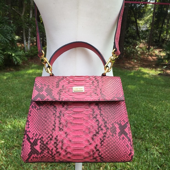 Silvano Biagini Pink Python Bag - Picture 3 of 14